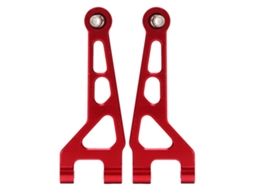 2 Peças De Braço Superior Dianteiro De Alumínio Para Carro Rc Mjx 1/16 Modelos 16208 16207 16210 Vermelho Peça De Reposição