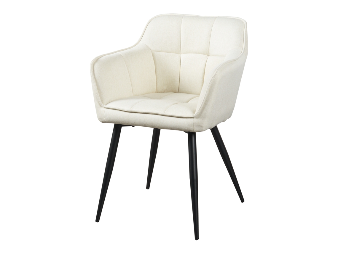 Cadeira de Jantar Birmingham com Braços 81X57X53 Cm Bege [EN.CASA]