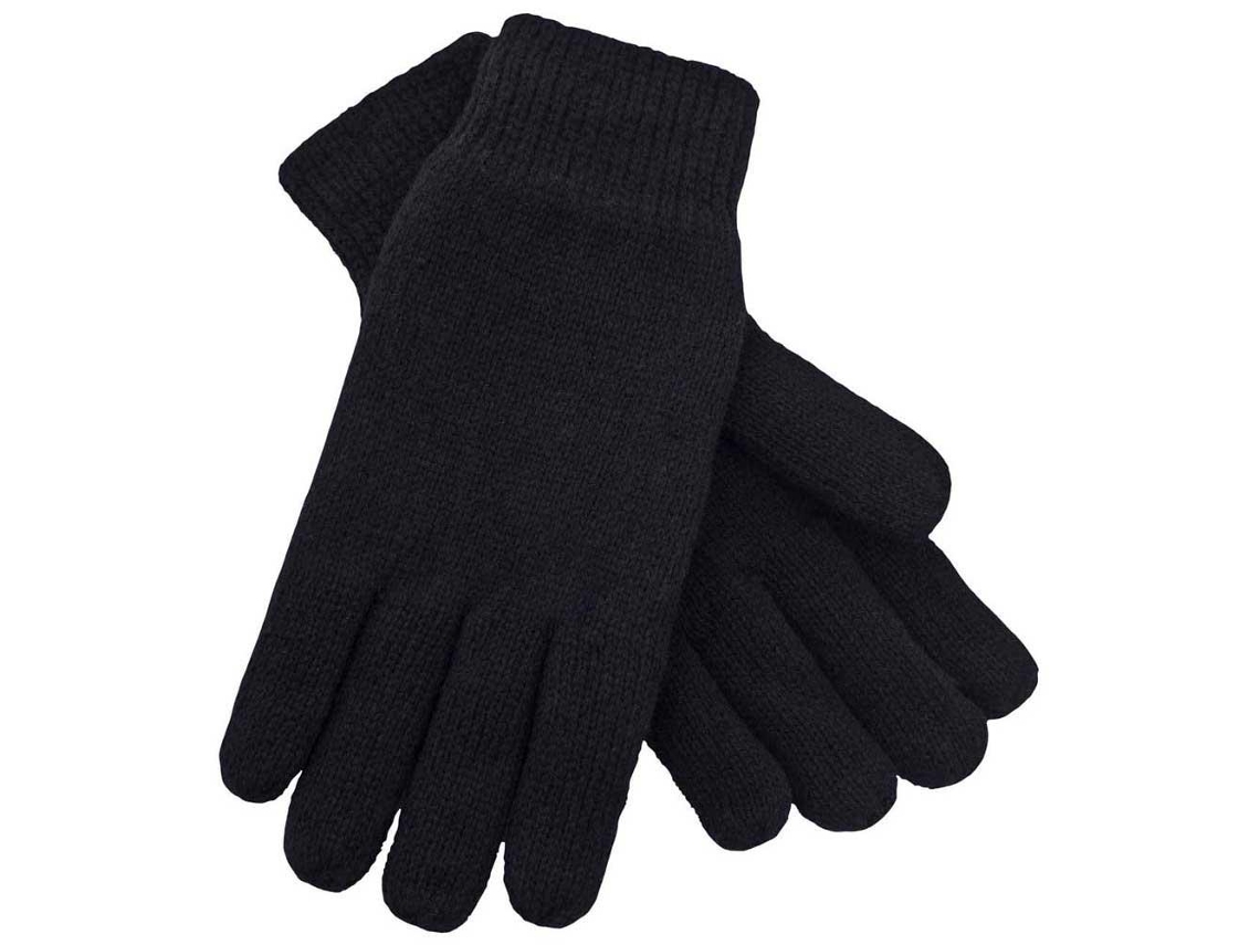Luvas para Homem TRESPASS Bargo Knitted Preto para Esqui (S-M)