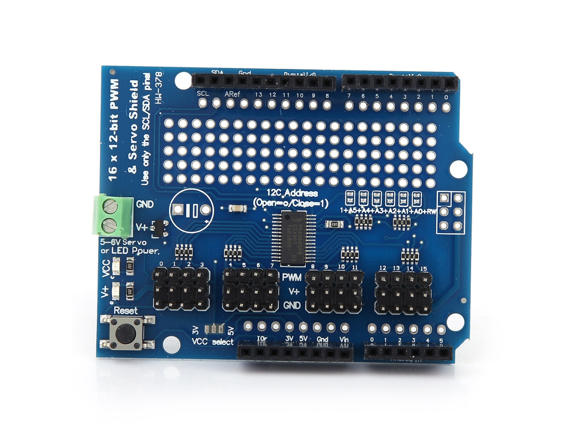 Shield de Servo de 16 Canais Driver de Motor Pwm 40~1000hz S/MARCA