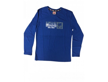 T-shirt De Homem Kejo Poliéster Azul (s)