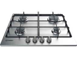 Placa de Gás INDESIT THP 642 IX I (Gás Natural - 59 cm - Inox)