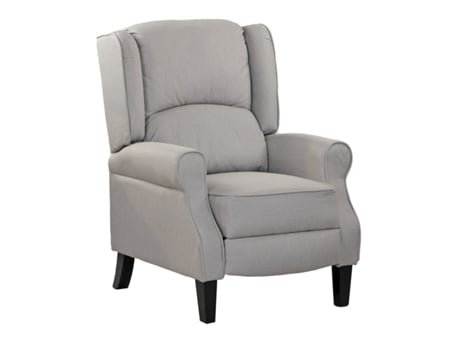 Poltrona Reclinável Interior Cinza Dove em Tecido com Braços WE HOME 76,5x73x47cm