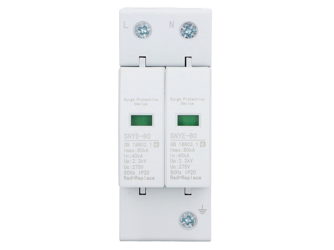 Protector de Sobrecarga 80ka para Casa 2p 275v com Indicador de Falhas