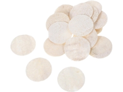 Conjunto De 18 Esponjas Esfoliantes Redondas E Compactas Bucha Vegetal Para Rosto Corpo Limpeza Profunda Remoção Cravos