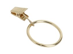2026 40 Anéis de Cortina com Pinças, Diâmetro Interno de 3,2 Cm, Metal Dourado, Resistente À Corrosão para Hotel, Restaurante, Lar