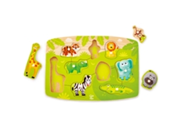 Puzzle HAPE E1405 de Blocos 10 Peças Animais