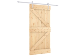 Maison Exclusive - Porta Deslizante 100 X 210 Cm Madeira De Pinho Maciça
