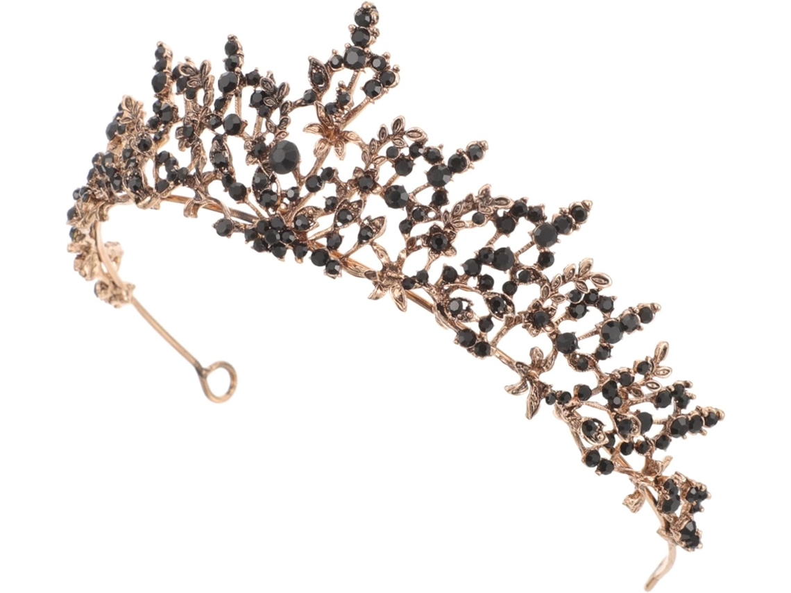 Coroa De Liga Metálica Com Strass, Acessório De Cabelo Para Meninas, Elegante Tiara Para Festas.