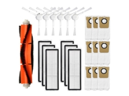 22 Peças para Dreame S10/S10 Pro Filtro Hepa Escova Lateral Principal Saco de Pó