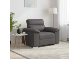 Vidaxl Poltrona 100x81x84 Cm Couro Artificial Cinzento