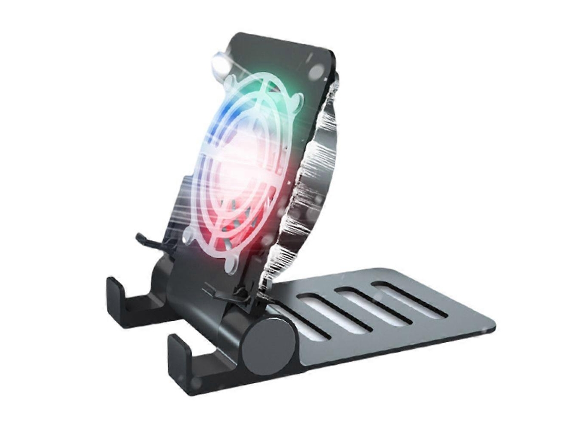 Suporte Com Ventilador Usb Para Tablets E Celulares, Cooler Portátil Com Ângulo Ajustável.
