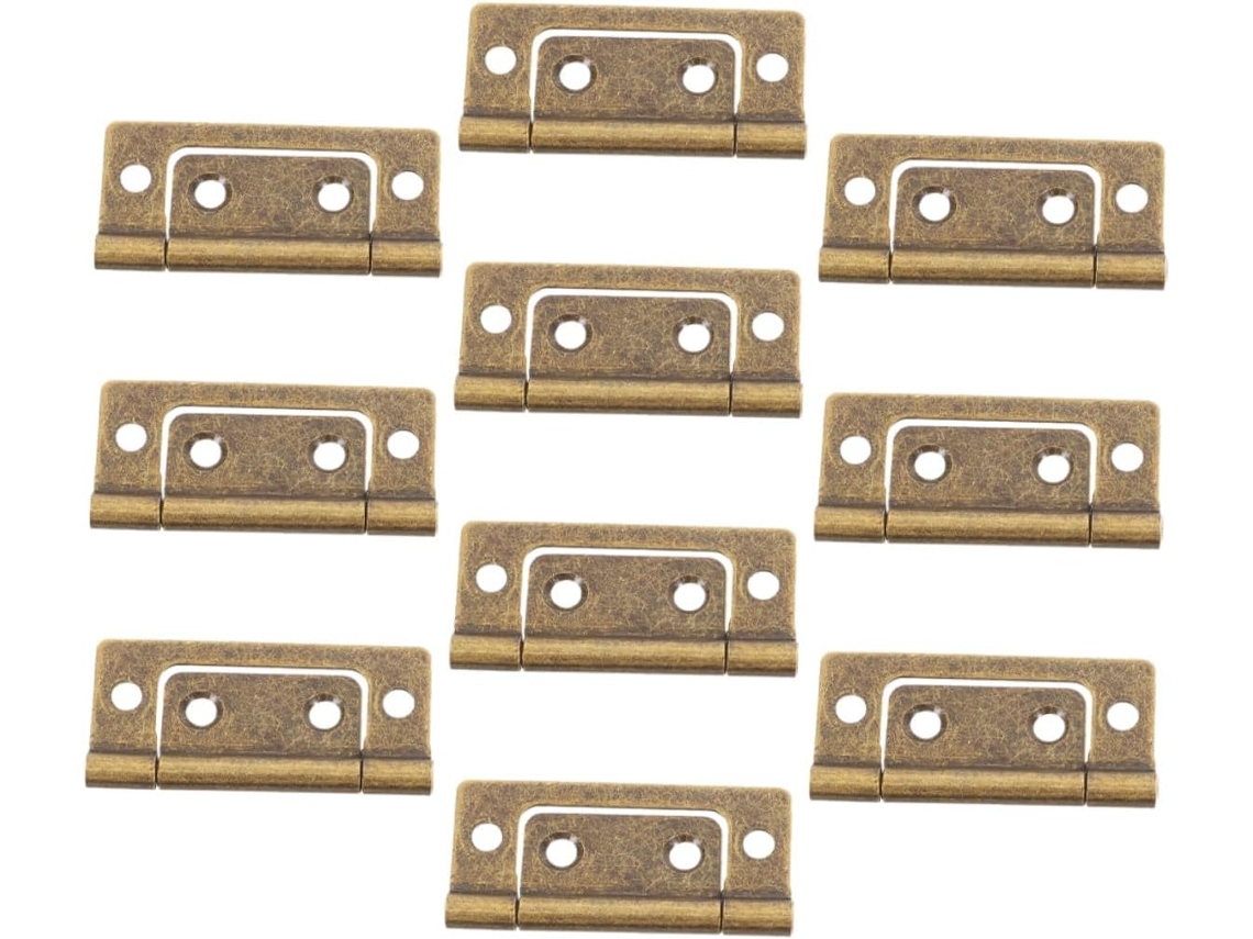 Conjunto De 10 Dobradiças Reforçadas Para Portas Armários,