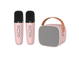 P2 Home Caixa De Som Portátil Para Karaokê Infantil Bluetooth Com 2 Microfones Olysi Shop