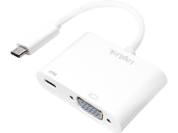 Cabo de Vídeo LOGILINK (VGA - 14 cm - Branco)