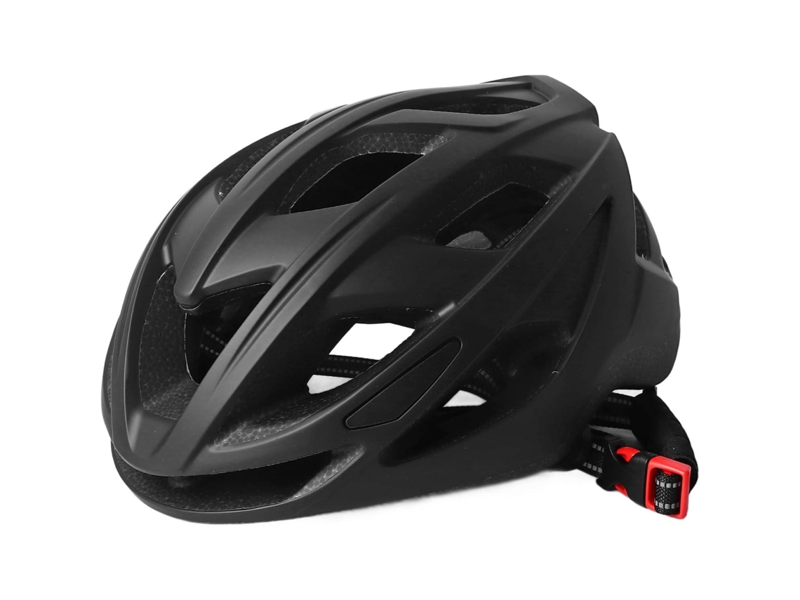 Capacete De Bicicleta, Capacete De Ciclismo, Preto Fosco, Leve, Ajustável, 17 Orifícios De Ventilação, Unissex.