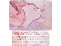 Kit De 2 Peças Com Capa Protetora De Plástico Para Laptop Com Estampa De Mármore, Compatível Com Macbook Air Kit De 2 Peças Com Capa Pr Gokoco