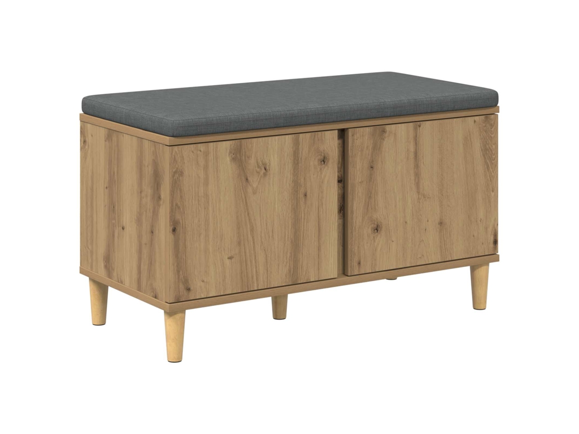 Banco Interior | Banco De Hall Com Almofada Carvalho Artesanal 80 X 38 X 46 Cm