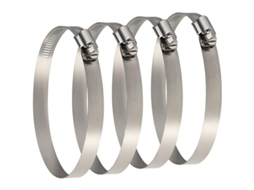 4 Clips De Mangueira De Metal Grande Ajustáveis 91-114mm Para Fixar Mangueiras E Tubos