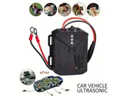 Repelente Ultrassónico Para Motor Com Luz Estroboscópica E Dupla Alimentação, Para Carro, Camião, Autocaravana Preto Hexinyigjly