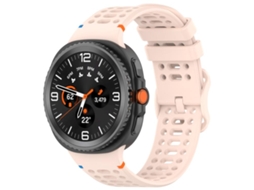 Bracelete para Samsung Galaxy Watch 8 / 8 Classic Silicone com Fivela de Escada Rosa XIAOMOYU