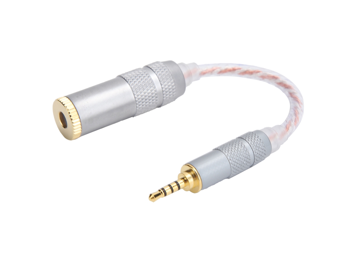 Aetheria cabo Adaptador de Áudio 2.5mm Macho para 4.4mm Fêmea Equilibrado para Zx300a Hifiman