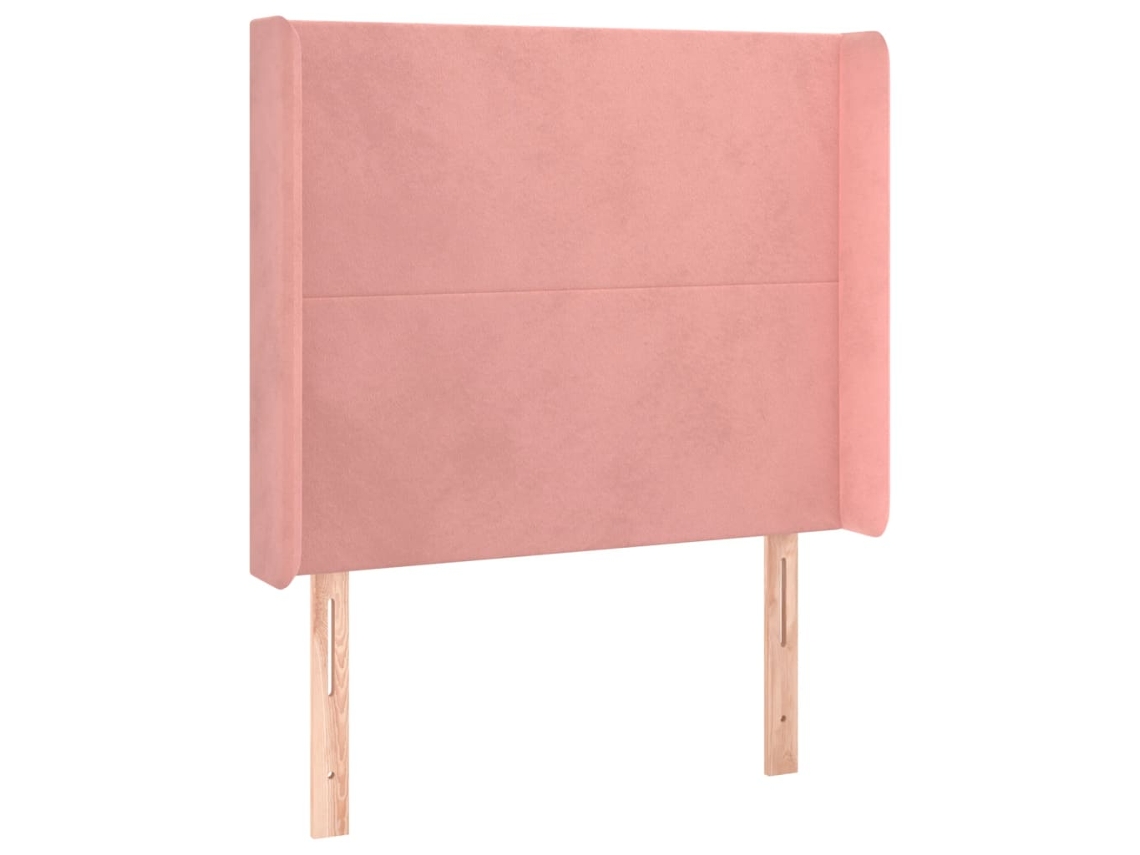 Headboard, Headboards Vidaxl Cor-de-rosa Veludo (103 X 16 X 118/128 Cm)