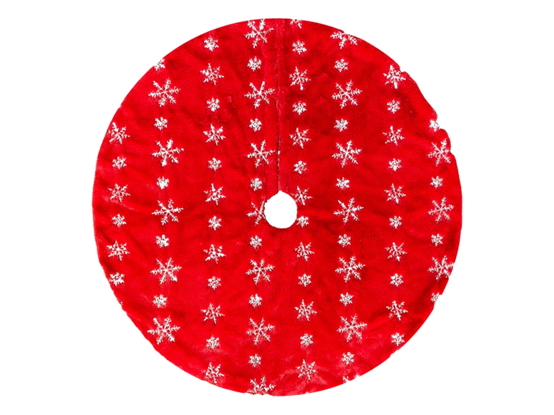 Saia de Árvore de Natal Elegante Saia de Árvore e Saia de Árvore Macia de Floco de Neve com Lantejoulas Estilo 3