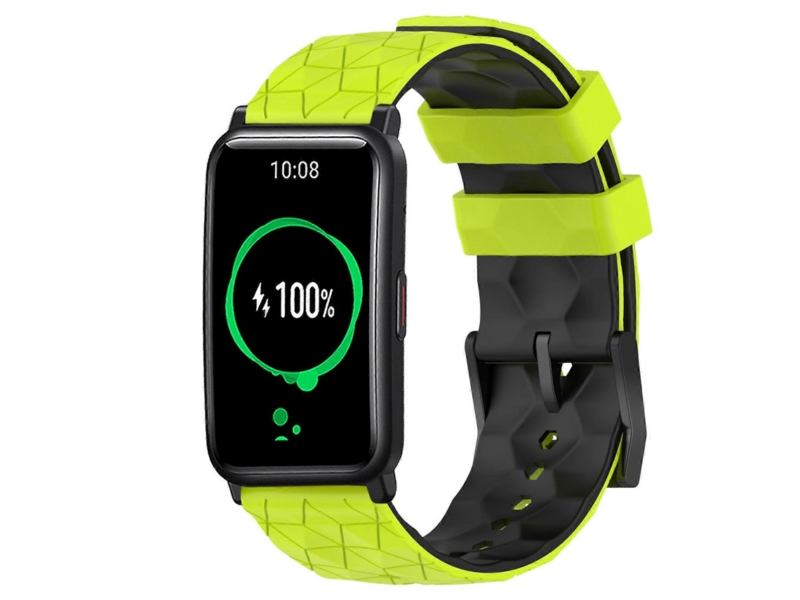 Pulseira De Silicone Bicolor Com Estampa De Futebol Para For Honor Watch Es 20mm