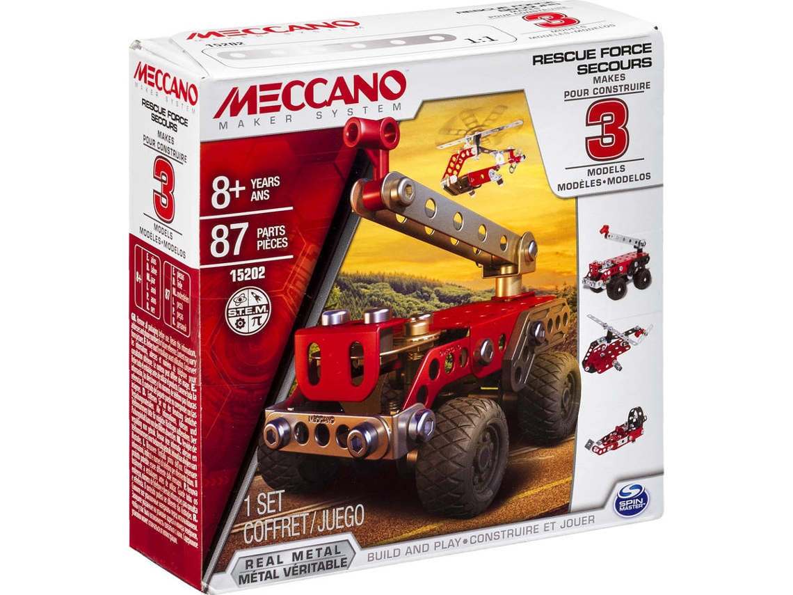 Construção SPIN MASTER Meccano 3 Model Set