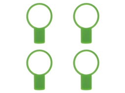 4pcs Treinador De Grip Para Raquete De Tênis Auxiliar De Treinamento Em Silicone Para Esportes Ao Ar Livre Verde