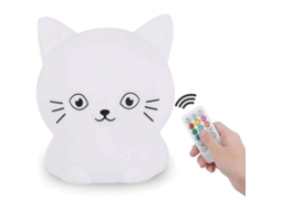 Luz Noturna Para Crianças, Lâmpada De Silicone Portátil, Controle Remoto, Multicolor, Cuidado Com Os Olhos, Ajustável