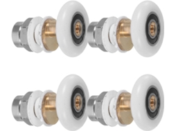 Conjunto De 4 Roletes Para Porta Correr Chuveiro Angooily, Com Suporte