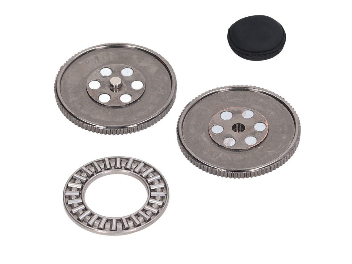 Mali moeda Háptica Metal Slider para Alivio de Estresse Clicker Brinquedo para Dedos Tdah Prata