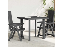 Vidaxl Mesa De Jardim 80x75x72 Cm Plástico Antracite