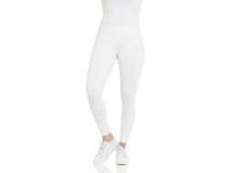 Calça de Montar com Assento de Silicone Brigitte Branco 42Equitheme