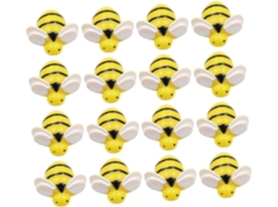 Caixa Com 60 Alfinetes Em Formato De Abelha Para Artesanato