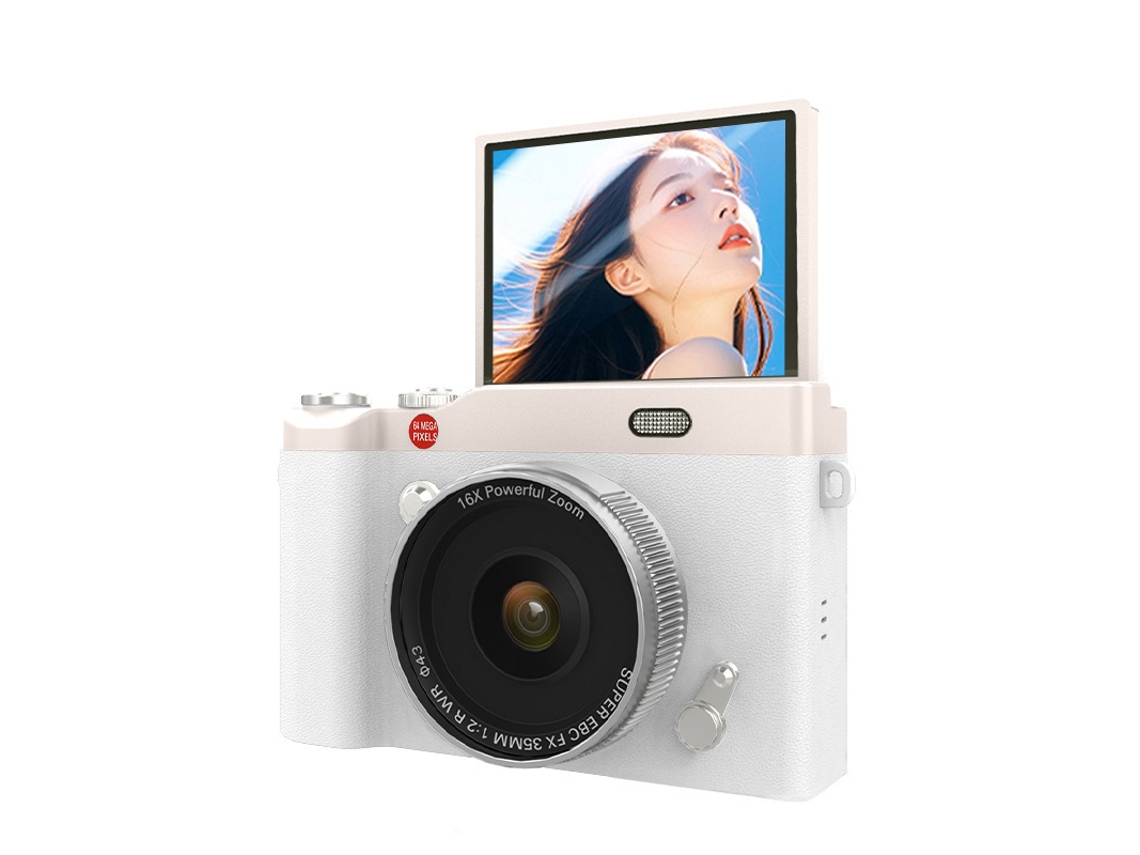Câmara Digital Tela Articulada De 2,4 Polegadas, Autofoco Af (branco) Cuich