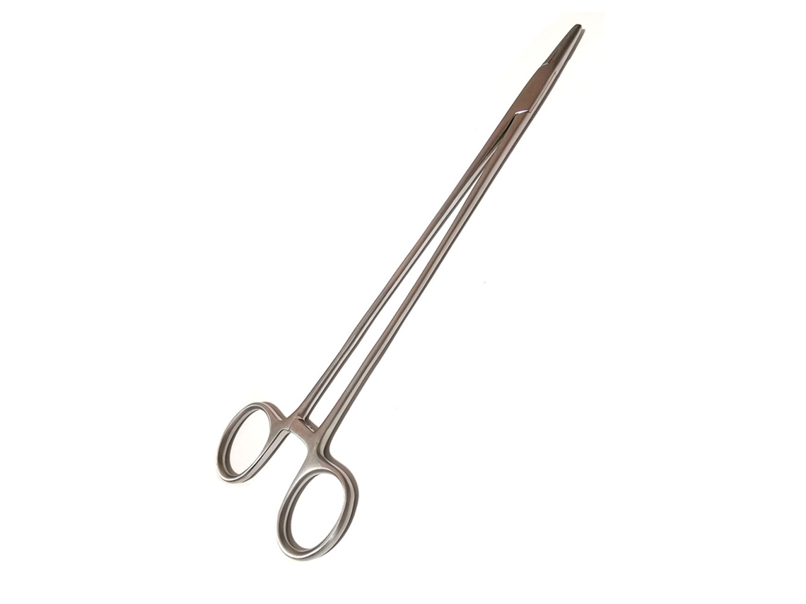 2026 pinza Portaagujas de Acero Inoxidable Reutilizable Duradera 12.5cm para Animales Con Dientes