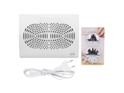 Aspirador/coletor de pó para unhas com ventilador duplo de 20 W para salão de beleza