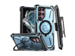 Capa Protetora Armor Series Com Clipe Traseiro Para Samsung Galaxy S23+ 5g