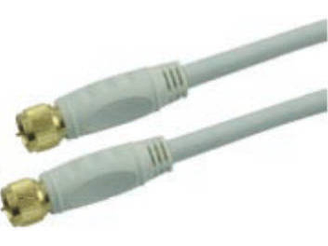 Cabo de Antena SCHWAIGER (Coaxial - 3 m - Branco)