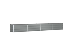 Conjunto 1 Floreira Vidaxl Cinzento-claro Aço (385 X 50 X 45 Cm)