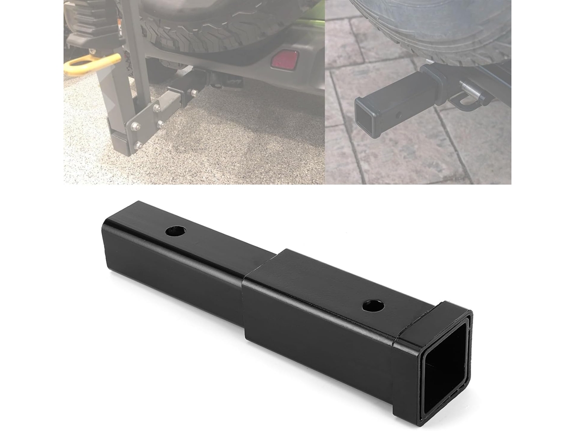 Barra de extensão de engate de reboque de 12 polegadas, extensão de reboque, adaptador de extensão, receptor
