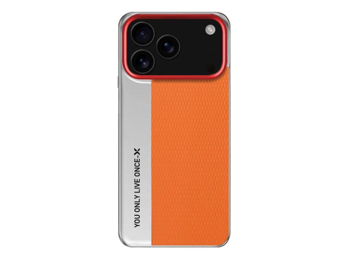 Capa Para Iphone 17 Pro Com Textura De Diamante - Couro E Pc