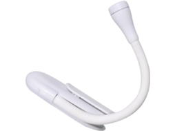 Mini Luminária De Leitura Recarregável Via Usb Popetpop Com Clipe Para Cama, Luz Led Suave Para Os Olhos, Plástico