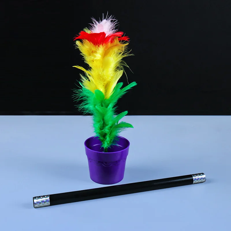 (roxo) Alunos Do Ensino Fundamental Realizam Um Truque De Mágica Simples: Flor De Bambu De Ano Novo.