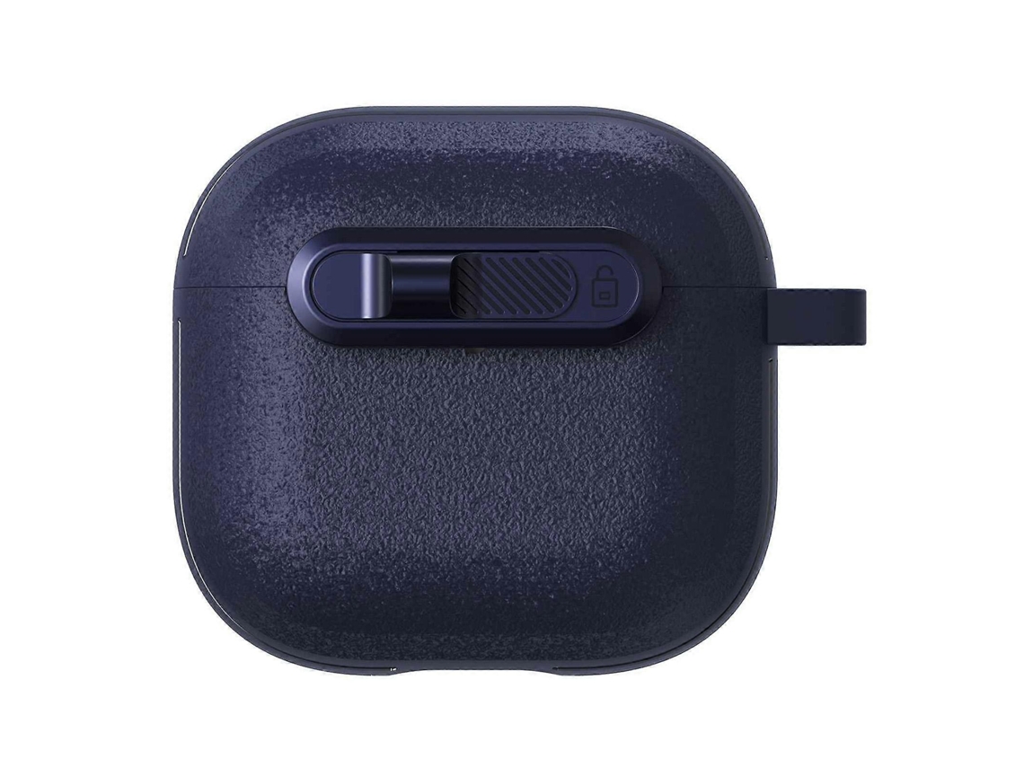 Capa Para Fones De Ouvido Airpods 4 Com Textura Estrelada, Trava De Segurança E À Prova De Choque.