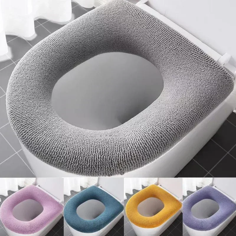 Capa Para Assento Sanitário Quente De Inverno, Tapete Lavável Em Formato De O, Acessórios Para Banheiro, Capa Macia Para Bidê Em T Aquaforge