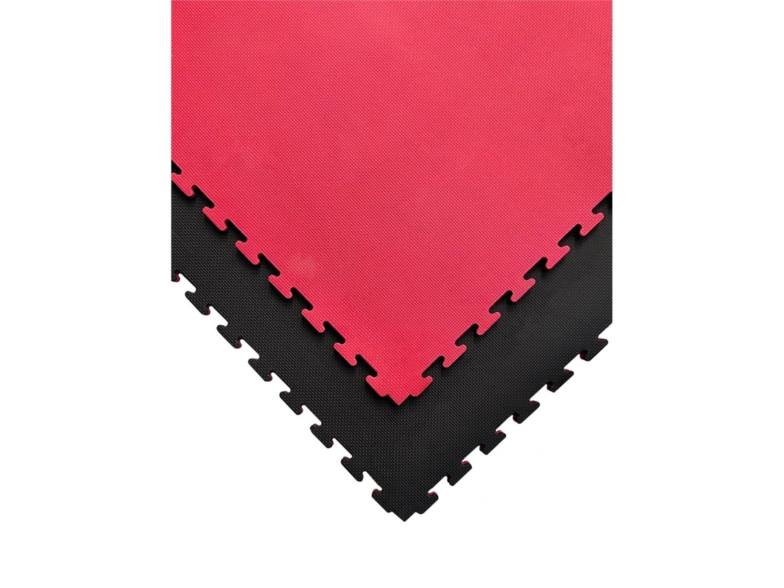 Tatami Puzzle | Lote X5 Loseta - Rojo/negro | Esterilla Reversible Antideslizante | Artes Marciales, Judo Espesor: 20mm